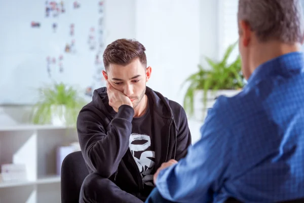 A person receiving therapy